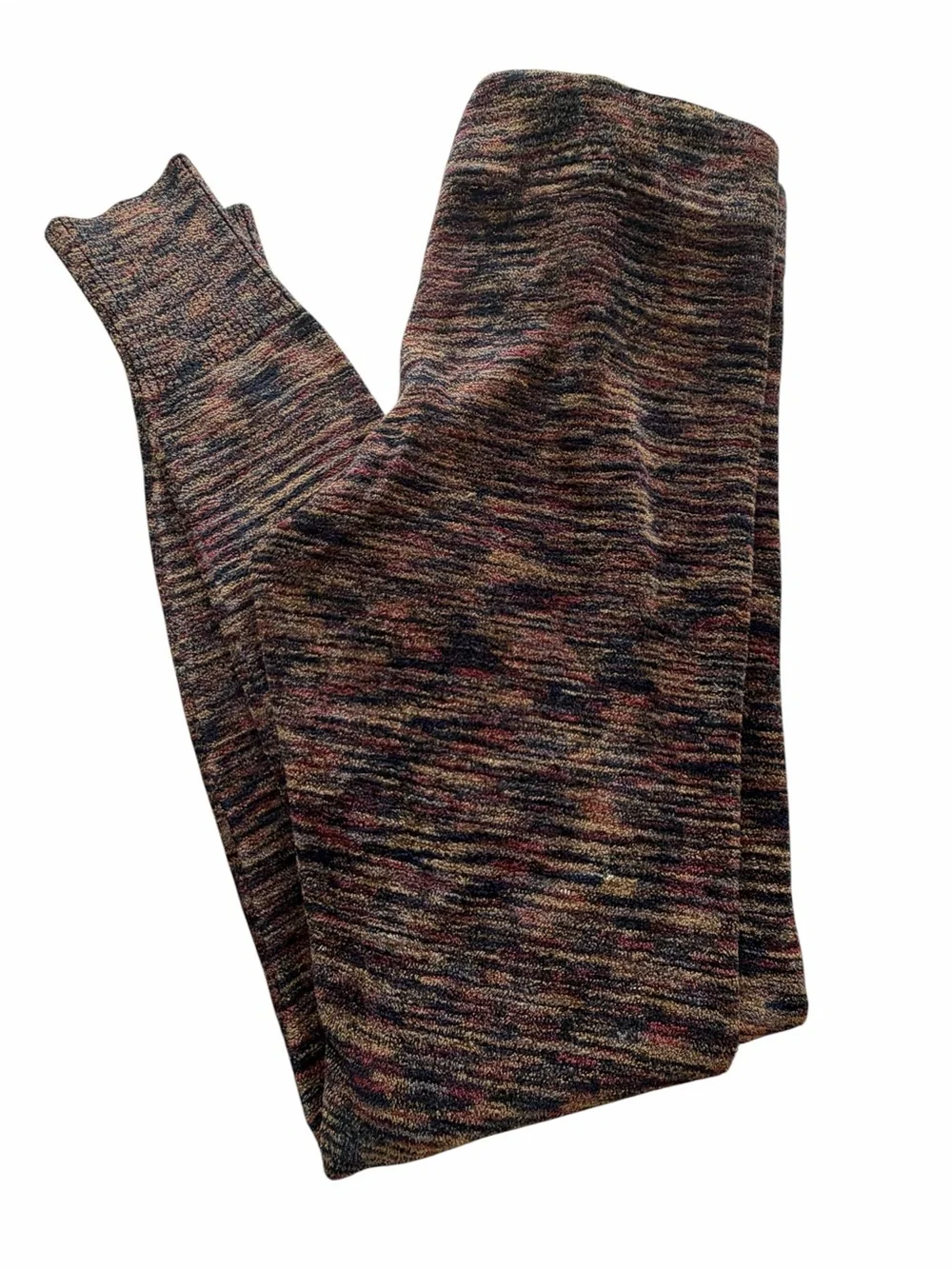 Free People Space Dye Knit Leggings Multicolor Boho Skinny Pants S